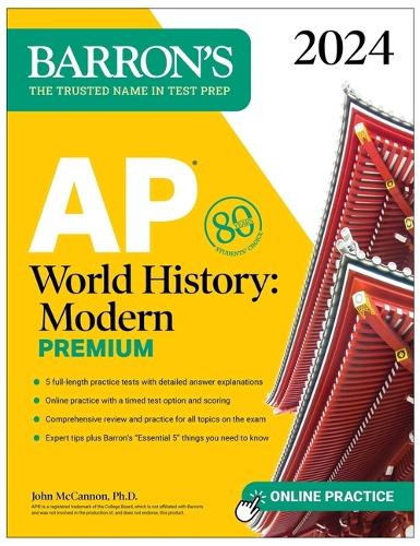 [object Object] «AP World History: Modern Premium, 2024: Comprehensive Review with 5 Practice Tests + an Online Timed Test Option», автор Джон Маккеннон - фото №1
