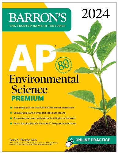 [object Object] «AP Environmental Science Premium, 2024: 5 Practice Tests + Comprehensive Review + Online Practice», автор Гері С. Торп - фото №1