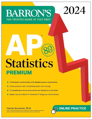 [object Object] «AP Statistics Premium, 2024: 9 Practice Tests + Comprehensive Review + Online Practice», автор Мартін Штернштейн - фото №1