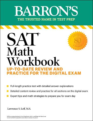 Бумажная книга «SAT Math Workbook: Up-to-Date Practice for the Digital Exam», автор Лоуренс С. Лефф - фото №1