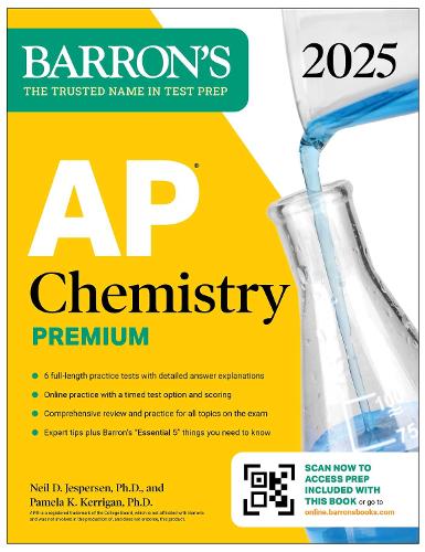 Бумажная книга «AP Chemistry Premium, 2025: Prep Book with 6 Practice Tests + Comprehensive Review + Online Practice», авторов Нил Д. Джесперсен, Памела Керриган - фото №1