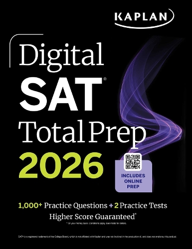 Бумажная книга «SAT Total Prep 2026: Includes 4 Full Length Practice Tests, 1,100+ Practice Questions + 1 Year Access to Online Quizzes and Video Lessons and Tutorials», автор Kaplan Test Prep - фото №1