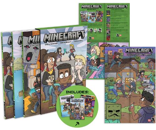 Паперова книга «Minecraft Boxed Set (graphic Novels)», авторів Сара Грейлі, Сфе Р. Монстр - фото №1