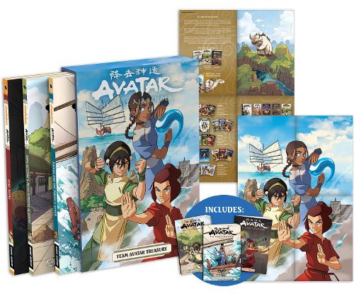 Бумажная книга «Avatar: The Last Airbender -- Team Avatar Treasury Boxed Set (graphic Novels)», автор Фейт Эрин Хикс - фото №1