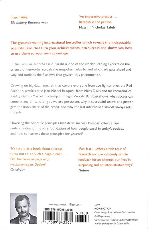 Бумажная книга «The Formula. The Five Laws Behind Why We Succeed or Fail», автор Альберт-Ласло Барабаши - фото №1