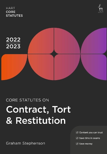 Бумажная книга «Core Statutes on Contract, Tort & Restitution 2022-23», автор Грэм Стивенсон - фото №1