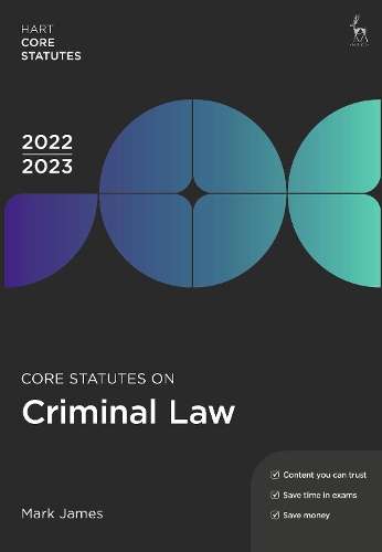 Бумажная книга «Core Statutes on Criminal Law 2022-23», автор Марк Джеймс - фото №1