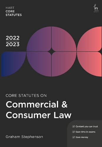 Бумажная книга «Core Statutes on Commercial & Consumer Law 2022-23», автор Грэм Стивенсон - фото №1