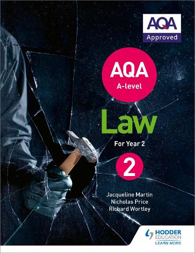 Бумажная книга «AQA A-level Law for Year 2», авторов Жаклин Мартин, Николас Прайс, Ричард Уортли - фото №1