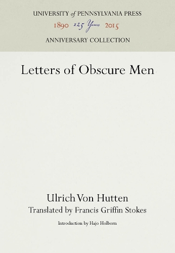 Бумажная книга «Letters of Obscure Men», автор Ульрих фон Хаттен - фото №1