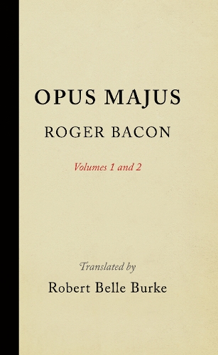 Паперова книга «Opus Majus, Volumes 1 and 2», автор Роджер Бекон - фото №1