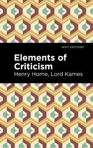 Паперова книга «Elements of Criticism», автор Генрі Хоум Лорд Кеймс - фото №1