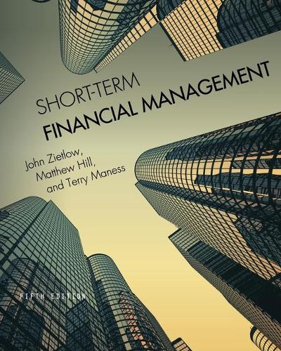 Паперова книга «Short-Term Financial Management», авторів Джон Зетлоу, Метью Хілл, Террі Манесс - фото №1