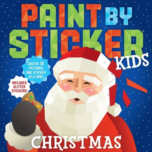 Бумажная книга «Paint by Sticker Kids: Christmas: Create 10 Pictures One Sticker at a Time! Includes Glitter Stickers», автор Воркмэн Паблишинг - фото №1