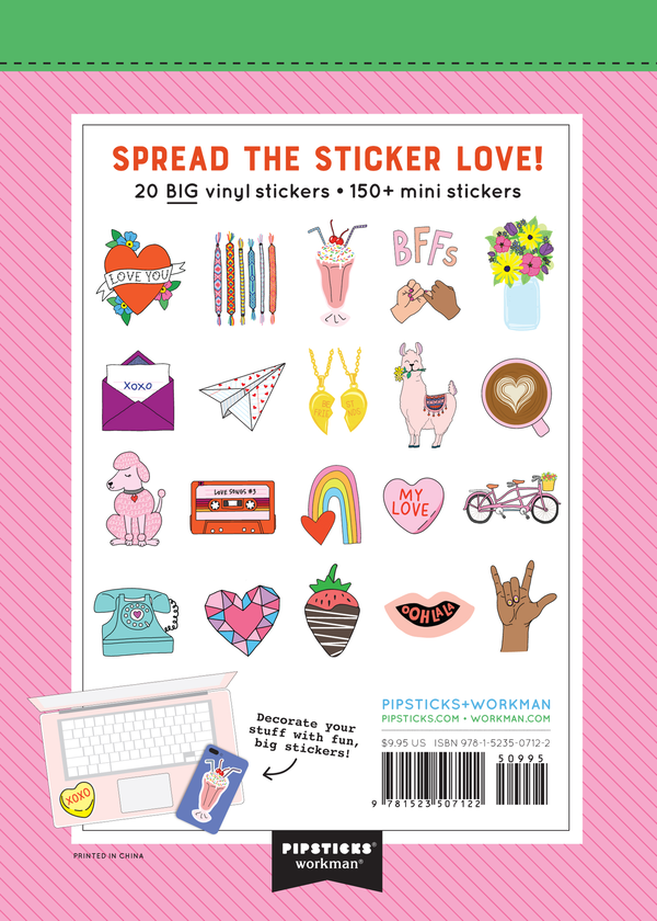 Паперова книга «A Little Book of Big Love Stickers» - фото №1