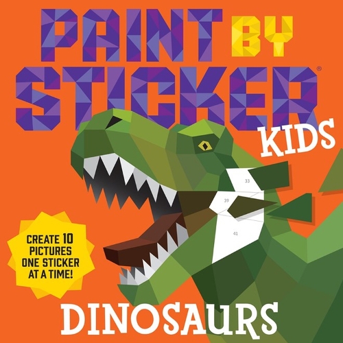 Бумажная книга «Paint by Sticker Kids: Dinosaurs: Create 10 Pictures One Sticker at a Time!», автор Воркмэн Паблишинг - фото №1