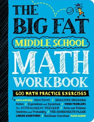 Паперова книга «The Big Fat Middle School Math Workbook», автор Воркмен Паблішінг - фото №1