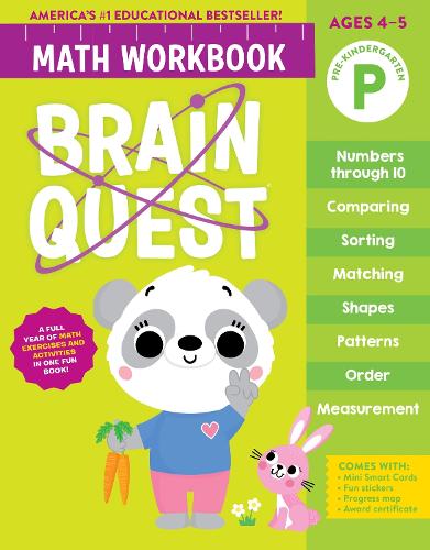 Бумажная книга «Brain Quest Math Workbook: Pre-Kindergarten», автор Воркмэн Паблишинг - фото №1