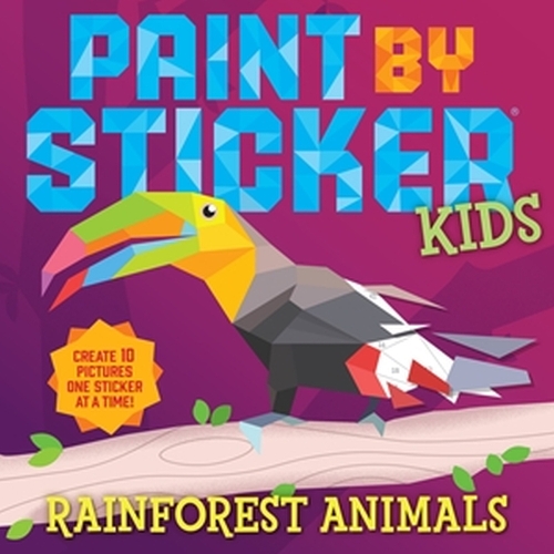 Бумажная книга «Paint by Sticker Kids: Rainforest Animals», автор Воркмэн Паблишинг - фото №1