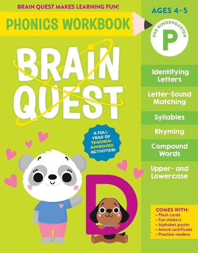 Бумажная книга «Brain Quest Phonics Workbook: Pre-Kindergarten», автор Воркмэн Паблишинг - фото №1