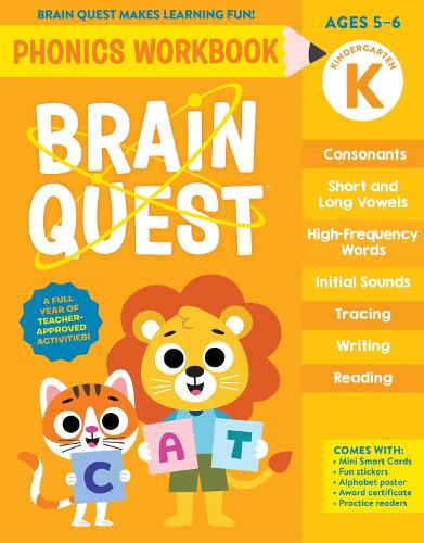 Бумажная книга «Brain Quest Phonics Workbook: Kindergarten», автор Воркмэн Паблишинг - фото №1