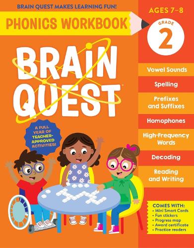 Паперова книга «Brain Quest Phonics Workbook: Grade 2», автор Воркмен Паблішінг - фото №1