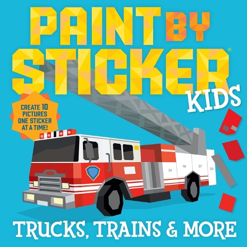 Бумажная книга «Paint by Sticker Kids: Trucks, Trains & More: Create 10 Pictures One Sticker at a Time!», автор Воркмэн Паблишинг - фото №1