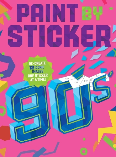 Бумажная книга «Paint by Sticker (Official): 90s: Re-create 12 Iconic Images One Sticker at a Time!», автор Воркмэн Паблишинг - фото №1