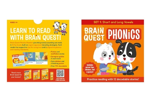 Бумажная книга «Brain Quest Phonics Readers: Set 1: 12 Decodable Readers: Short and Long Vowels», автор Воркмэн Паблишинг - фото №1