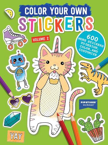 Бумажная книга «Color Your Own Stickers, Volume 2: Trade Edition», автор Пипстикс®+Воркман® - фото №1