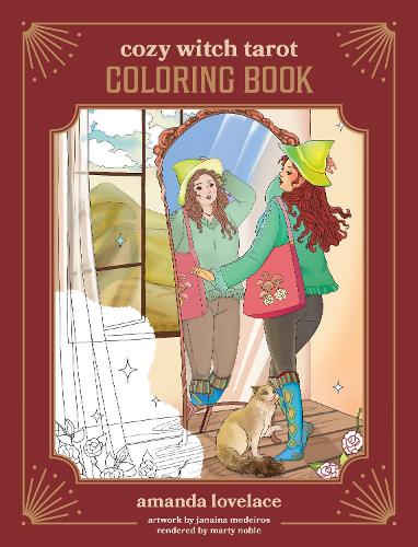 Бумажная книга «Cozy Witch Tarot Coloring Book», автор Аманда Лавлейс - фото №1