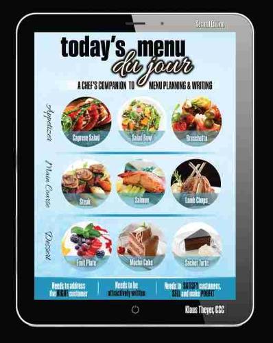 Бумажная книга «Today's Menu du jour: A Chef's Companion to Menu Planning and Writing», автор Клаус Тейер - фото №1
