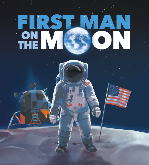 Паперова книга «First Man on the Moon», автор Бен Хаббард - фото №1