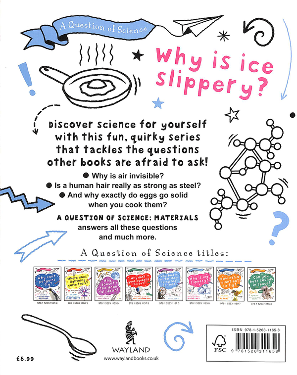 Паперова книга «Why is ice slippery? And other questions about materials», автор Анна Клейборн - фото №1