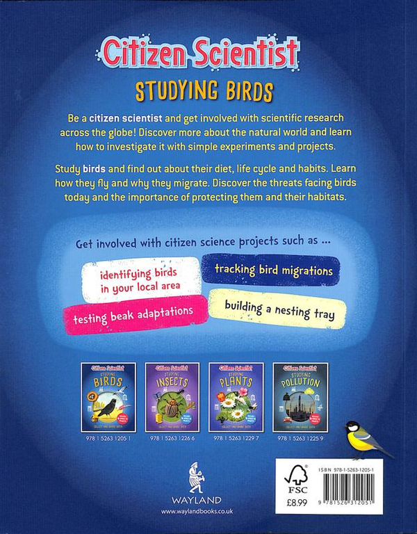 Бумажная книга «Studying Birds», автор Иззи Хауэлл - фото №1