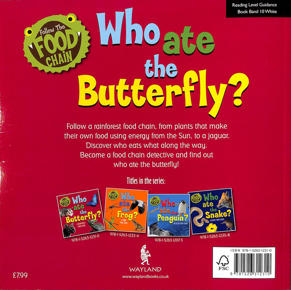 Книга «Who Ate the Butterfly? A Rainforest Food Chain» – Сара Ридли