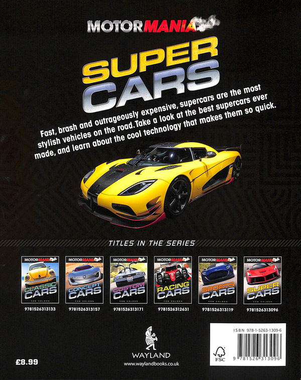 Бумажная книга «Supercars», автор Роб Колсон - фото №1
