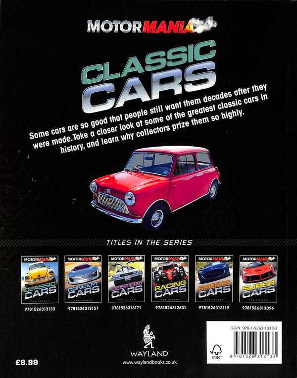 Бумажная книга «Classic Cars», автор Роб Колсон - фото №1