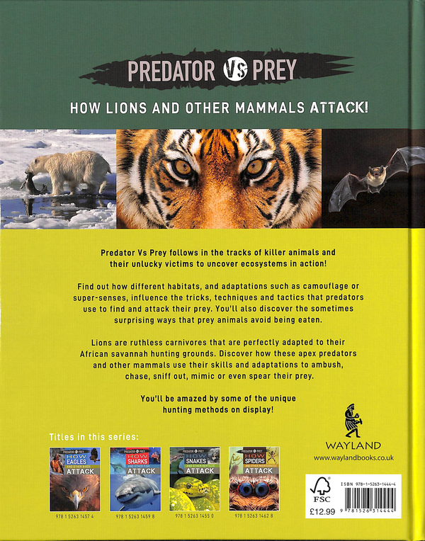 Паперова книга «How Lions and other Mammals Attack!», автор Тім Гарріс - фото №1