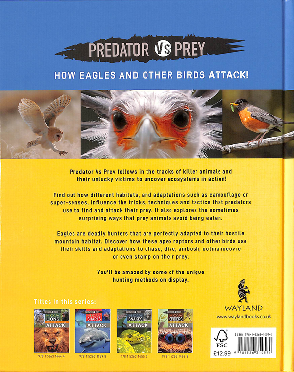 Бумажная книга «Predator vs Prey. How Eagles and other Birds Attack», автор Тим Харрис - фото №1