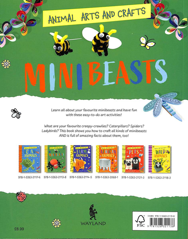 Бумажная книга «Animal Arts and Crafts: Minibeasts», автор Анналис Лим - фото №1
