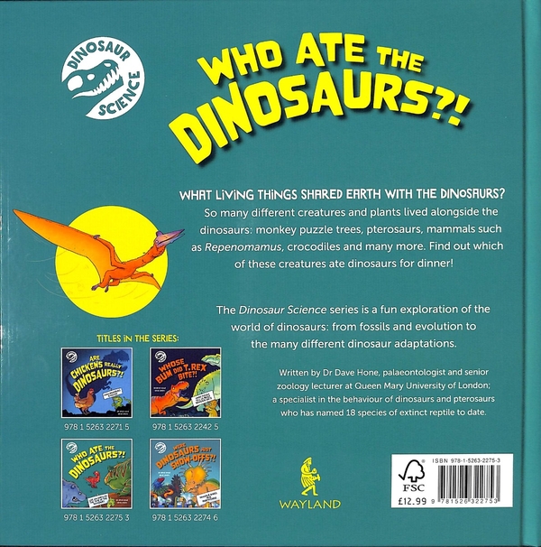 Бумажная книга «Who Ate the Dinosaurs?!», автор Дэйв Хоун - фото №1
