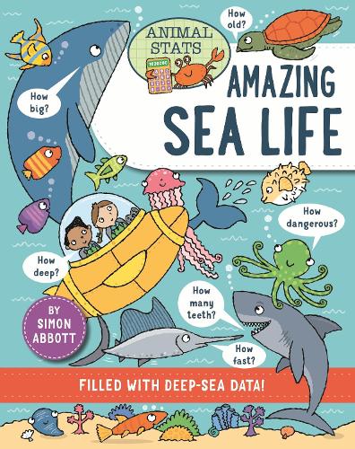 Бумажная книга «Animal Stats: Sea Life», автор Саймон Эбботт - фото №1