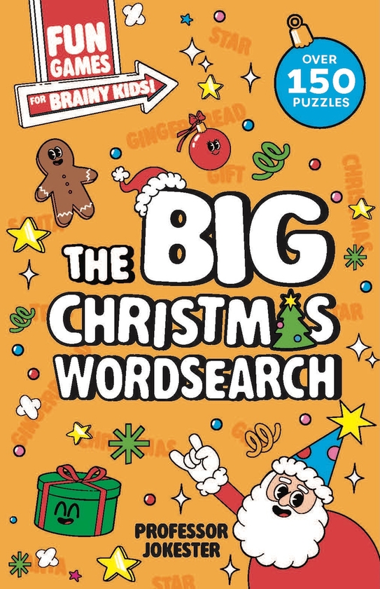 Бумажная книга «Fun Games for Brainy Kids: The Big Christmas Wordsearch», автор Детские книги Уэльбека - фото №1