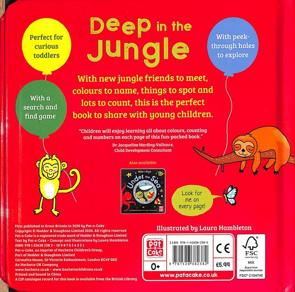 Бумажная книга «Hide and Peek. Deep in the Jungle» - фото №1