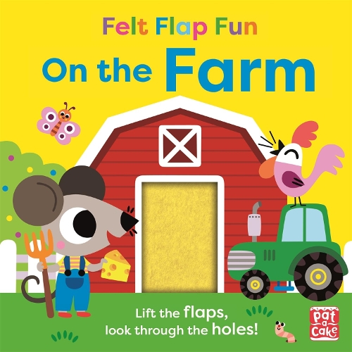 Бумажная книга «Felt Flap Fun: On the Farm: Board book with felt flaps», автор Пэт-а-Кейк - фото №1