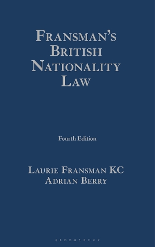 Бумажная книга «Fransman’s British Nationality Law», авторов Адриан Берри, Лори Франсман - фото №1