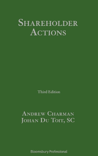 Бумажная книга «Shareholder Actions», автор Йохан Ду Тойт, СК - фото №1