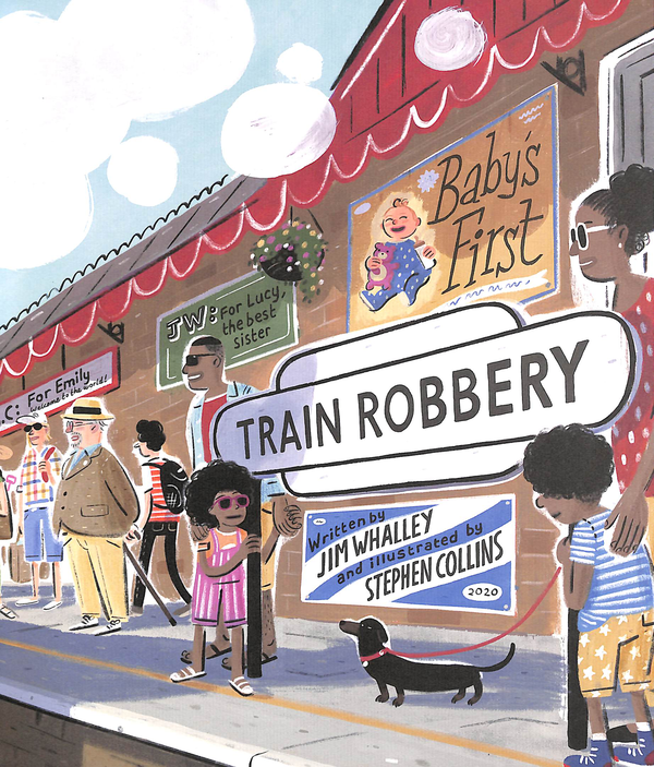 Паперова книга «Baby's First Train Robbery», автор Джим Уоллі - фото №1