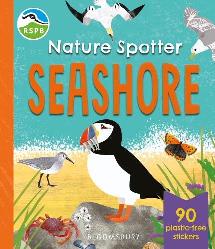 Бумажная книга «RSPB Nature Spotter: Seashore: A children's sticker guidebook to over 60 seashore birds, bugs, mammals and more», автор RSPB - фото №1